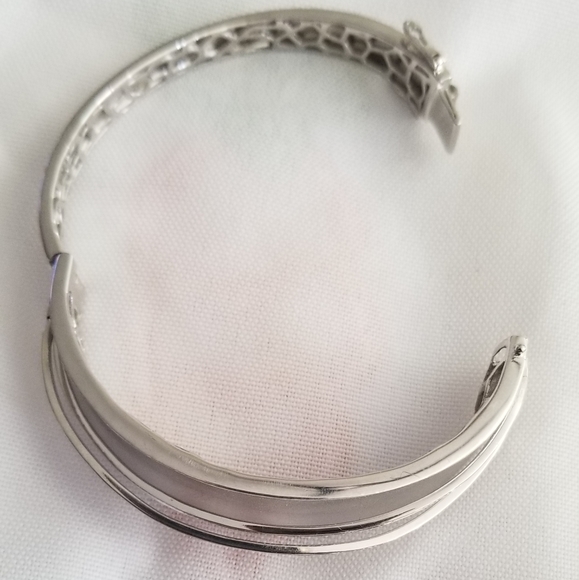 Effy Sterling Silver and Diamond Bangle - Picture 5 of 8